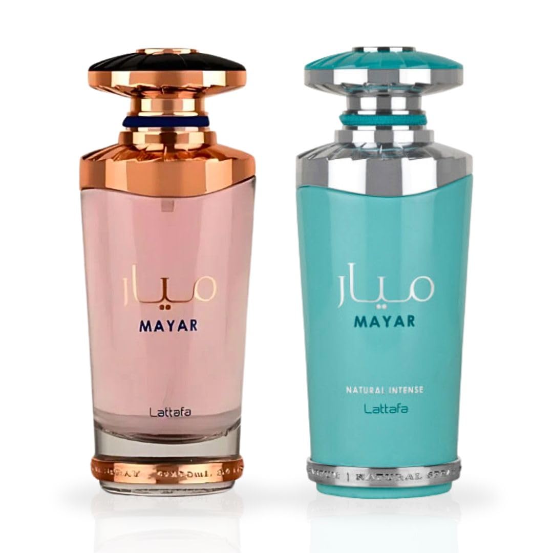 Amazon.com : Lattafa Mayar & Mayar Natural Intense EDP Sprays